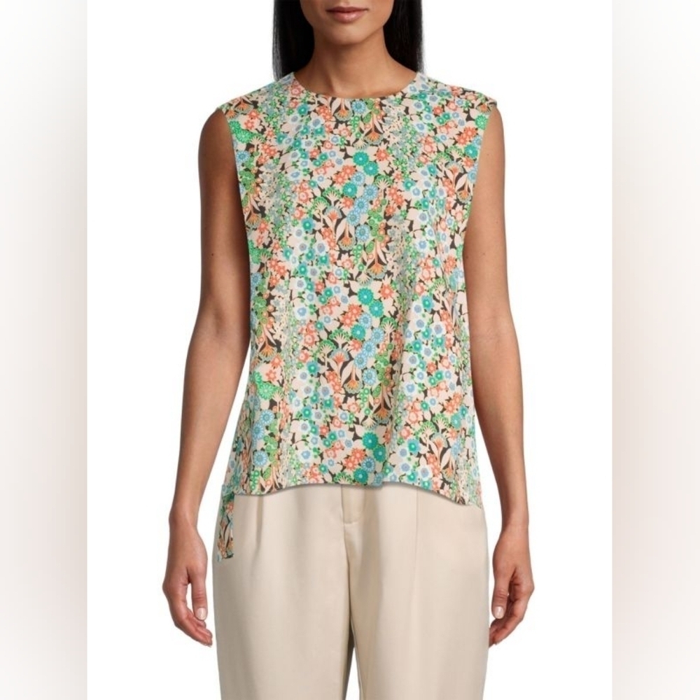 NWT Ted Baker Nelly Sleeveless Blouse in Groovy Floral  $175 US 10